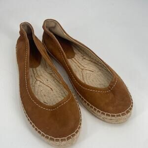 Jimmy Choo brown suede espadrille loafers